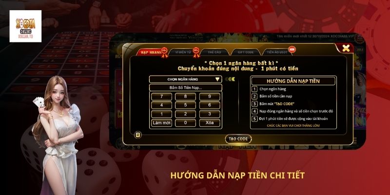 Hướng dẫn Nạp tiền xóc đĩa to nhanh chóng 2 Những Hình Thức Nạp Tiền Xóc Đĩa