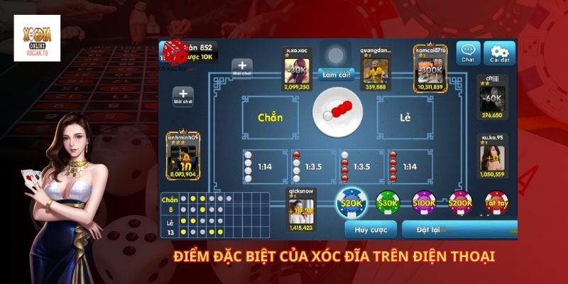 Xóc đĩa trên điện thoại 2 Điểm đặc biệt của xóc đĩa trên điện thoại